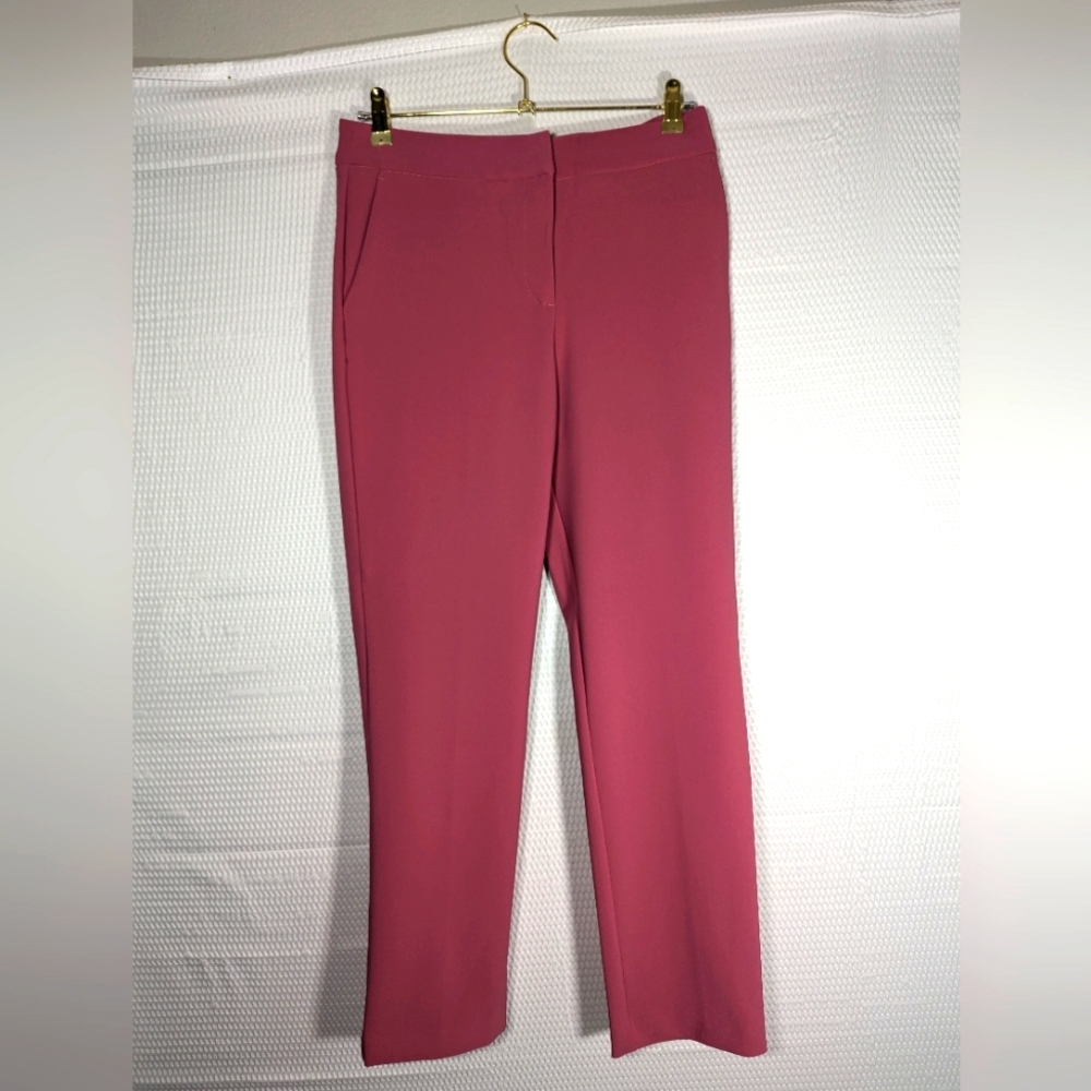 Rachel Zoe Raspberry Pink Straight-Leg Pants